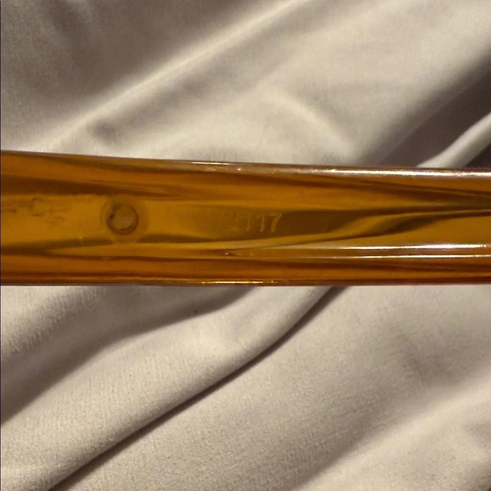 Vintage Ultratemp Amber Pasta Server